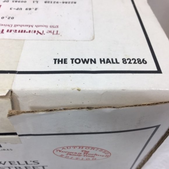 Norman Rockwell's Main Street Art Landmark Sculptures The Town Hall #82286 VTG - Picture 11 of 12